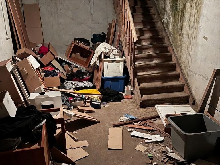 Kellerabgang vor dem Einsatz